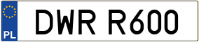 Trailer License Plate